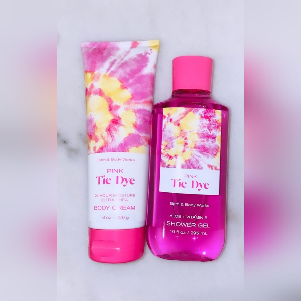 BBW Pink Tye Dye Set